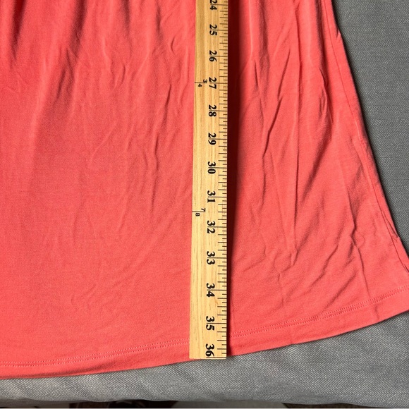 Banana Republic Goddess Dress Light Coral Cross Front Sleeveless Faux Wrap Sz‎ S - Picture 10 of 10